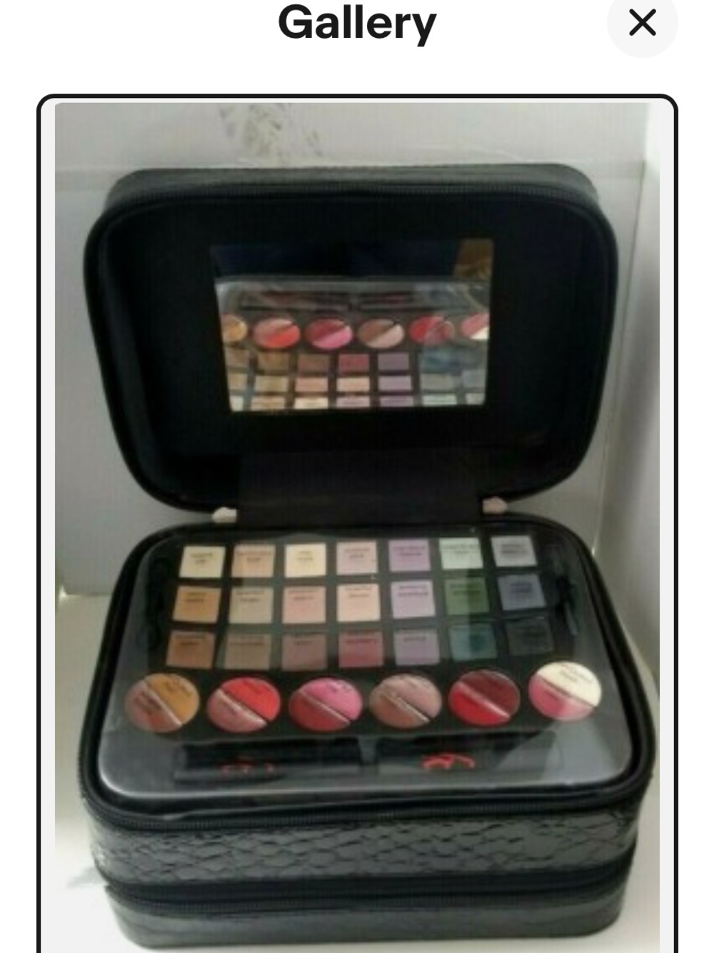 NWT - YBF Your Best Friend EMPOWER YOUR beYOUty Makeup Collection Black Patent